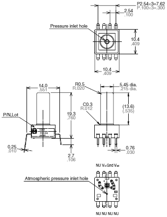 Panasonic 40kpa Gauge Pressure Sensor ADP51A11 for sale online 