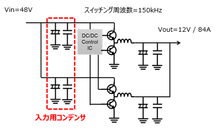 入力コンデンサ説明図