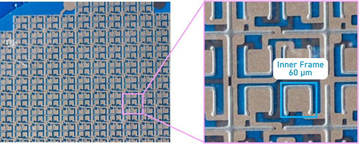 High-sensitivity quad pyroelectric element with slit