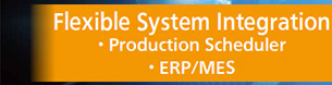 Flexible System Integration (Production Scheduler / ERP/MES)