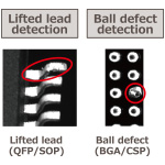 リード浮き（QFP/SOP）/ ボール欠陥（BGA/CSP）
