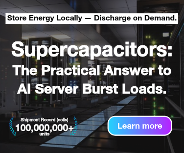 Peak Shaving for AI Data Centers with Supercapacitors (EDLCs)