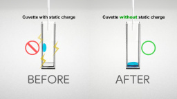 Static charge removal from cuvette before liquid dispensing - Panasonic