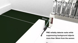 Test tube rack detection (by convergent reflective sensor) - Panasonic