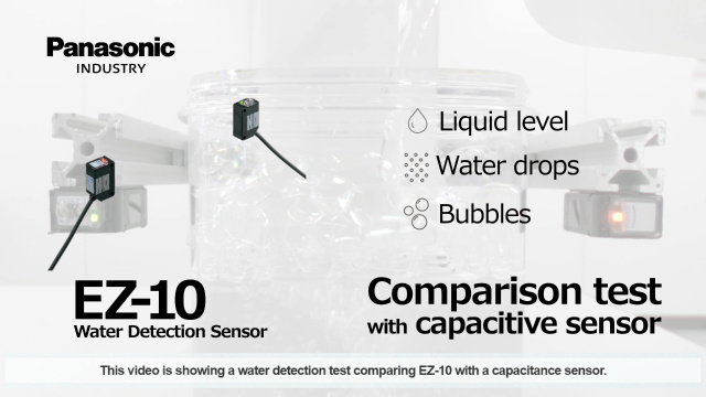 Optical Water Detection Sensor EZ-10 vs. Capacitive Sensor