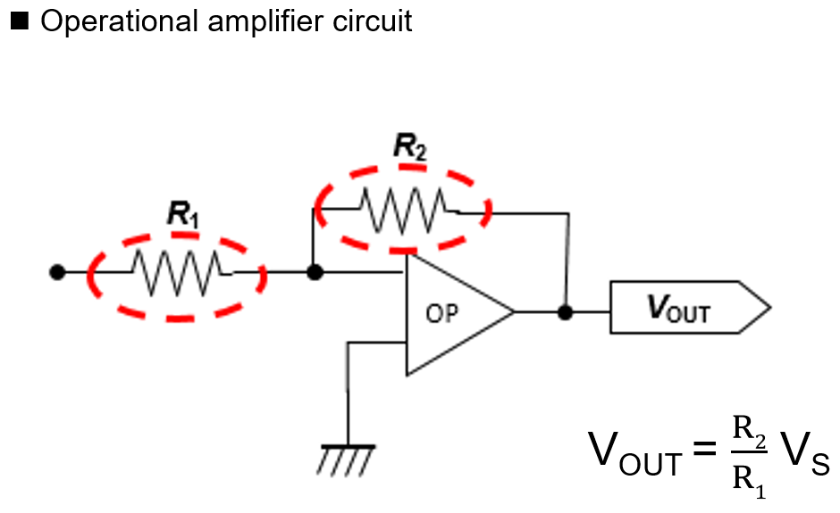 Fig. Operational amplifier circuit