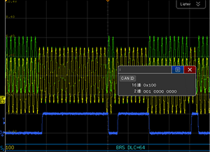 BCIノイズ@10MHz印加時 リファレンス(ESD保護デバイスなし)