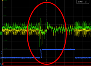 BCIノイズ@10MHz印加時 TVS