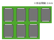画像　図5　入力コンデンサの員数削減による実装面積の削減効果 1