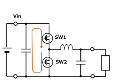 図2(a). SW1がオンでSW2がオフのとき　img