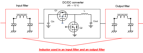 48-V DC/DC converter circuit diagram48-V DC/DC converter circuit diagram
